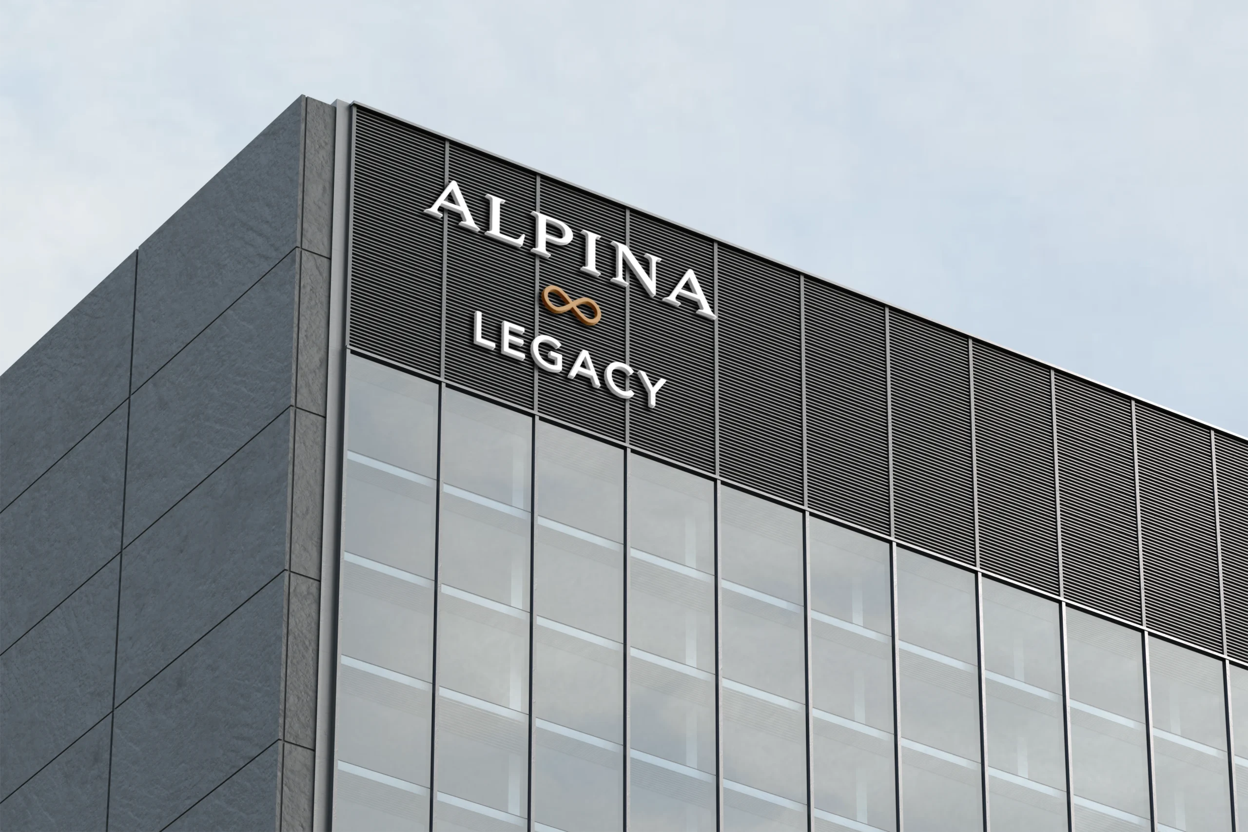 Alpina Legacy building signage